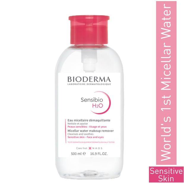 Bioderma Sensibio H2O Micellar Water Sensitive Skin Makeup Remover Pump Bottle